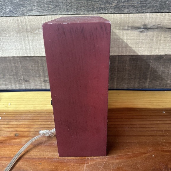 Mastercraft Wooden Box Cut Out Of Airplane Light - Picture 3 of 6